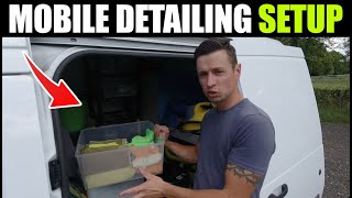 Mobile Detailing Van Set up Tour [upl. by Erotavlas]