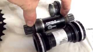 How to Changing crankset from internal to external bottom bracket [upl. by Rumery557]