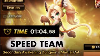 HOW TO SPEED CLEAR LUMEL REMAINS MARTIAL CAT  Safe team in description  Summoners War [upl. by Proffitt]