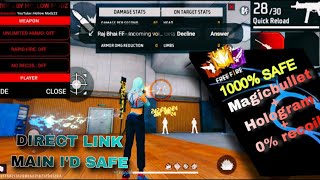 OB46 Magic Bullet  Hologram  Free Fire Anti Blacklist Cs Rank Working antiban HEADSHOT HACK FF [upl. by Yssirk]