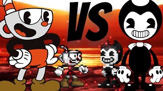 Cuphead Vs Bendy  MUGEN [upl. by Darej]