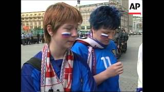 Fans reax to defeat Russia out of World Cup [upl. by Bunow876]