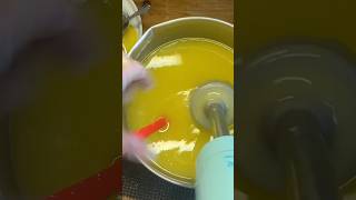 Turning Lye amp Oils To Soap soap soapmaking [upl. by Erlin]