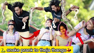 Theja thanguനെ 🐍snake prank ചെയ്തപ്പോൾ [upl. by Khorma818]