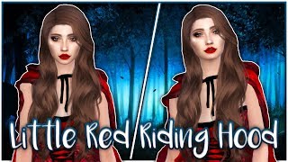 🎃Little Red Riding Hood  SIMS 4 HALLOWEEN CAS  FULL CC LIST [upl. by Edlyn]