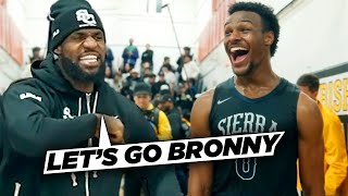 Bronny James GETS REVENGE amp LeBron LOSES HIS MIND Sierra Canyon vs Bishop Montgomery [upl. by Luahs375]