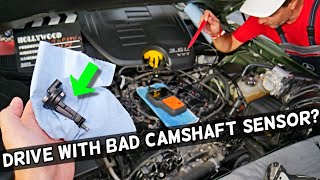 CAN YOU DRIVE WITH BAD CAMSHAFT POSITION SENSOR demonstrated on DODGE CHARGER [upl. by Adnirak]