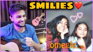 She cant help but SMILE  SINGING😍 on omegle🎸 [upl. by Loats]