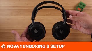 SteelSeries Arctis Nova 1 Unboxing and Setup [upl. by Encratia381]