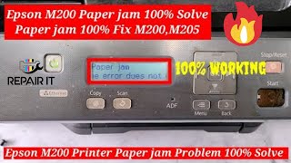 Epson M200 paper jam problem  Epson M200 error paper jam [upl. by Benia]