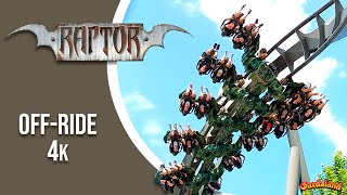 Raptor  OffRide POV  4k  BampM Wing Coaster  Gardaland [upl. by Hamas]