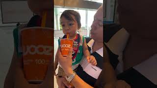 Curious baby drink Ijooz at Singapore [upl. by Falito887]