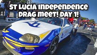 St Lucia Independence Drag Racing Day 1 [upl. by Worra789]