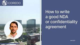 Protecting your business mastering the art of crafting a strong NDA and confidentiality agreement [upl. by Richma]