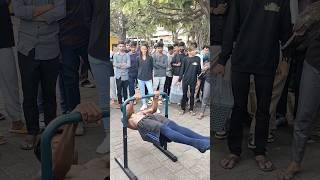 Public Reactions😅reaction reactionvideo calisthenics streetworkout trending marinelines bts [upl. by Etnaik]