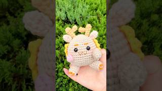 How to Get a Yellow Dragon Crochet🦖✨  Cute Handmade Gifts  Easy to Crochet🎁 [upl. by Htidra41]