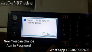 You do not have the privileges to use this function RIcoh Mp C305 Admin Password Change [upl. by Treboh]