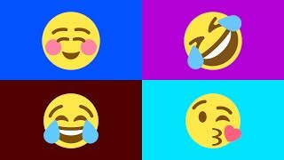 SMILEY EMOJI  Meanings of all Smileys in English  Smiley Videos for Kids Toddlers amp Preschool [upl. by Nilatak298]