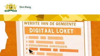 Animatie instructie Zaken doen via de website van de gemeente amp DigiD aanvragen [upl. by Neenaej]