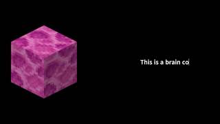 Brain Coral Block  Minecraft [upl. by Acinet]