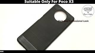 VAKIBO Brushed Matte Finish soft Silicon TPU Back Cover Case Suitable for Poco X3 [upl. by Daria]