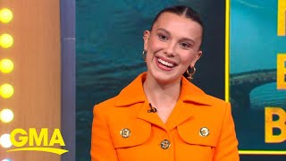 Millie Bobby Brown talks new book 19 Steps l GMA [upl. by Ayekal]