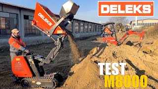 DELEKS M8000 minidumper multifunzione  Video promo  abbinata con miniescavatore M180 [upl. by Inej]