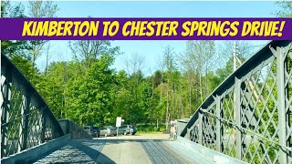 Kimberton to Chester Springs Drive Chester County Pennsylvania [upl. by Selmore]