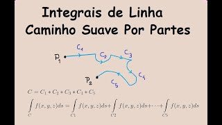 Calculo Vetorial  Integrais de Linha 02  Integração Sobre Uma Curva Suave Por Partes [upl. by Leidba701]