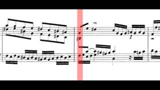 BWV 910  Toccata in FSharp Minor Scrolling [upl. by Undine]