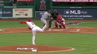 Shohei Ohtani SlowMotion Mechanics Center Field View 101 MPH Fastball [upl. by Alil]