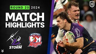 NRL 2024  Storm v Roosters  Match Highlights [upl. by Valenta]