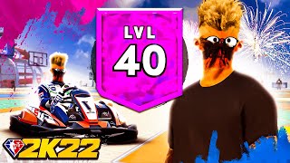 I HIT LEVEL 40 w MY INSANE 2WAY PLAYMAKER BUILD IN NBA 2K22 amp I UNLOCKED A GO KART LIVE REACTION [upl. by Tarsuss]