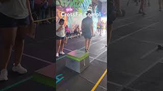 CrossFit Comp 💪 box step upsdevils press shorts crossfit strong teachthemyoung [upl. by Hctim]