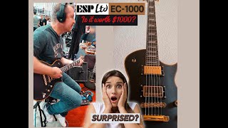 ESP Ltd EC1000 Guitar Review Is this a midrange Gibson threat Guitar Test Drive Series [upl. by Frum200]