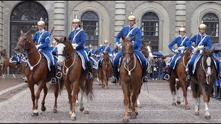 Swedens Changing of the Guard Ceremony at the Stockholm Palace in 4k [upl. by Nnaaras]