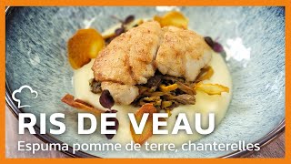 Ris de veau espuma de pomme de terre [upl. by Ycart]