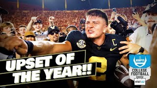 🚨 WOW 🚨 Reacting to Vanderbilt UPSETTING No 1 Alabama 😳  The CFB Show 🏈 [upl. by Harlen213]