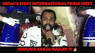 Dhruva Sarja Savage Reply To The International Media Why He Has INDIAN Tattoo on His Arm in Martin [upl. by Wittenburg918]