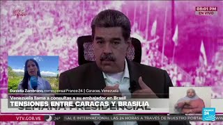 Informe desde Caracas crece la tensión en las relaciones entre Venezuela y Brasil • FRANCE 24 [upl. by Earl88]