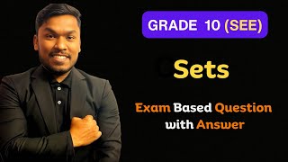 Sets Class 10  SEE Based Question With Solution  SEE Mathematics  Class 10 [upl. by Perkin266]