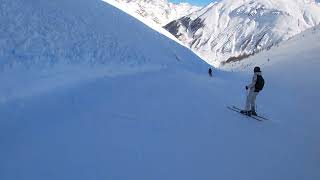 Tignes  Val dIsère  Dag 5  7 Rode piste Santons [upl. by Asiak820]