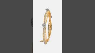 The Nayantara Pacheli Style Bangle  Diamond Bangle In 18Kt Yellow Gold [upl. by Hgielrac]