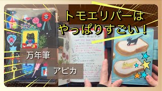 《ほぼ日手帳》【haul】ほぼ日の方眼ノートトモエリバーとアピカ プレミアムCDノートの紙について比較 [upl. by Hartley236]