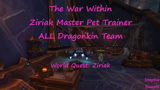 The War Within  Ziriak Master Pet Trainer ALL Dragonkin Team [upl. by Eeleimaj]