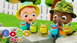 🐸 Five Little Speckled Frogs 🐸  GoGo Baby Nursery Rhymes amp Kids Songs [upl. by Malha]