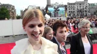 Deathly Hallows 2 World Premiere  Clemence Poesy Fleur Delacour [upl. by Anyahc130]