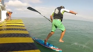 Fort Boyard Challenge  Stand up paddle 2015 [upl. by Suqram]