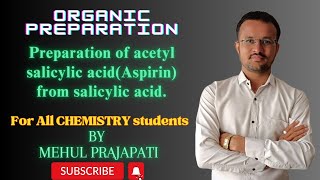 Preparation of acetyl salicylic acid Aspirin from salicylic acid  organic preparation [upl. by Mattox224]