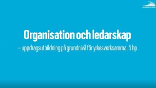 Organisation och ledarskap [upl. by Pease]